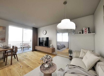 AB 55 Jahren: Barrierefreie 2-Zimmer-Wohnung im Neubau – Erstbezug ab 01.08. in Huttenheim
