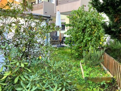 Rarität:  1-Zi-Wohlfühl-Apartment mit eigenem kl Garten ruhig und grün in Moosach