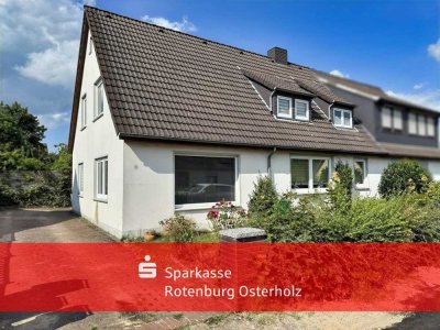 Osterholz-Scharmbeck: Vielseitige DHH mit 2 WE in Sackgassenlage