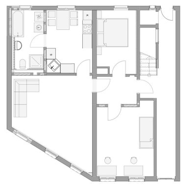 3-Zimmer-Wohnung in Jena (Kernsanierung 2020)