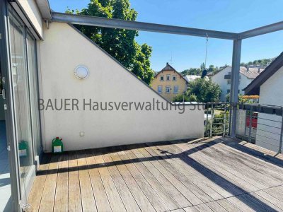 Wohnen unterm Dach – Helle 3-Zimmer-Wohnung mit Balkon und TG-Stellplatz in Kaltental