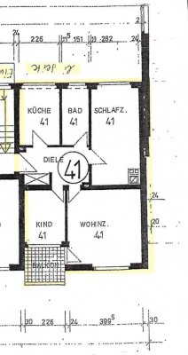 Stilvolle, vollständig renovierte 3-Zimmer-Wohnung mit Balkon und Einbauküche in Hanau