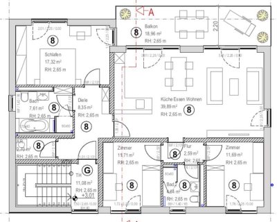 Wohneinheit 8 / 4-Raum Wohnung zu verkaufen