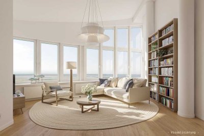 Außergewöhnliches Penthouse mit Meerblick - 22m über dem Meeresspiegel Wohnen auf höchstem Niveau