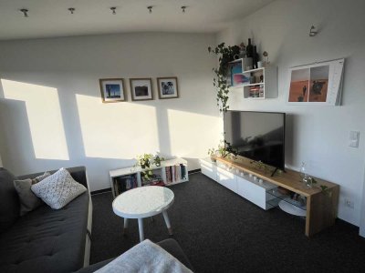 Exklusive 2-Zimmer-Wohnung mit Blick über die Dächer der Düsseldorfer Innenstadt