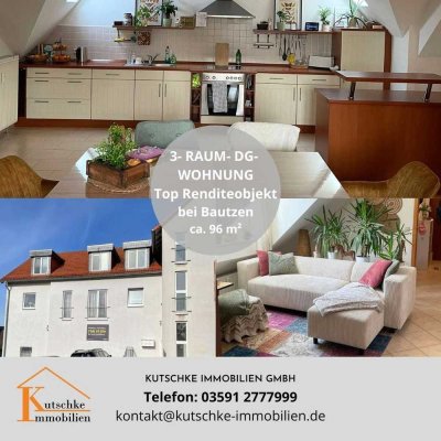 Top Renditeobjekt als Kapitalanlage 3- Raum- DG bei Bautzen in Weißenberg
