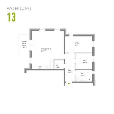 NEUBAU Trier-Olewig - Effizienzhaus 55 - Wohnung 13