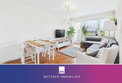 Helle, charmante 2-Zimmer-Wohnung mit Süd-Balkon und Einbauküche