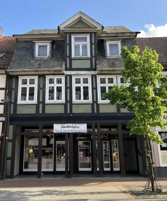 Historisches Fachwerk-Stadthaus anno 1812 in Lüchow - mit Gewerbe u. freier Wohnung mit Dachterrasse