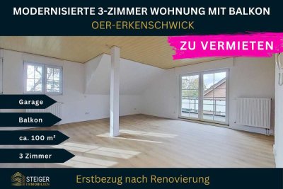 Helle Dachgeschosswohnung im Zweifamilienhaus mit eigenem Garten, Balkon & Garage am Stimbergpark