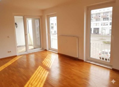 3-Zimmer Wohnung, Balkon, Neubau, 1. OG: verkehrsgünstig, sonnig, ruhig