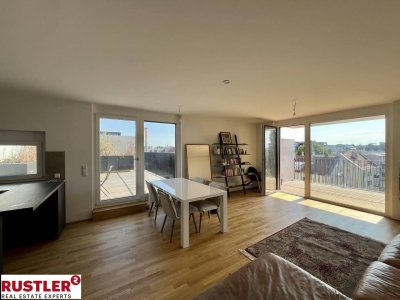 PRÄCHTIGE 4 ZIMMER-WOHNUNG - KÜCHE + 2 BÄDER + 2 TERRASSEN + FITNESSRAUM - ATTEMSGARTEN
