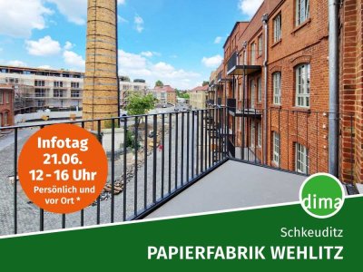 ERSTBEZUG sanierte Papierfabrik | kompakte Whg. mit Nordwest-Balkon, Duschbad, AR, Lift