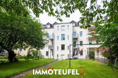 Helle 3-Zimmer-Maisonette im Dachgeschoss mit Einbauküche, Badewanne, Abstellraum und Keller