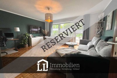 RESERVIERT: ZUM WOHLFÜHLEN: 3-Zimmer-Wohnung mit großem Süd-West-Balkon.