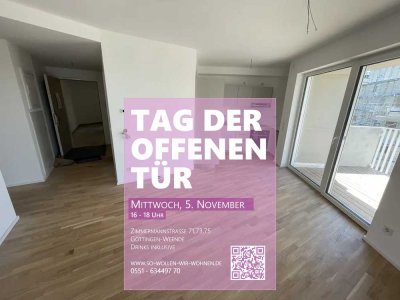 Neubau- 4-ZKB-Wohnung mit Einbauküche und Balkon
