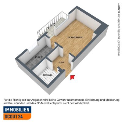 1-Zimmer-Wohnung mit Außenstellplatz in Stuttgart-Stammheim zu vermieten.