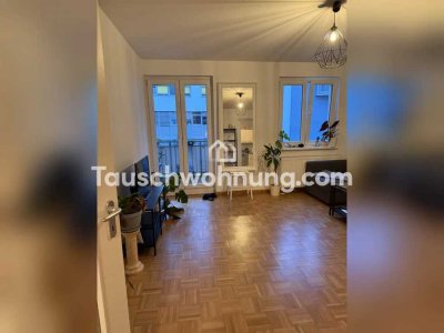 Tauschwohnung: Zentrale 2-Raum Wohnung mit großem Balkon