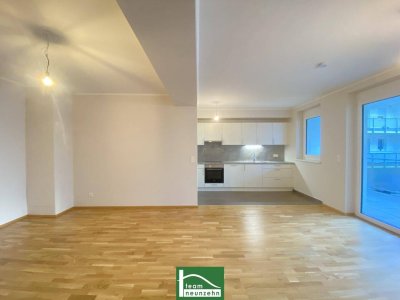 Wohnen im Mautner-Markhof nahe S-Bahn - Große Innenhof-Loggia, Einbauküche und luxuriöses Bad! GEMEINSCHAFTLICHE DACHTERRASSE!
