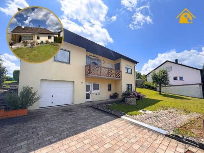 Freistehendes Einfamilienhaus in Hanglage mit Einliegerwohnung in Teilort