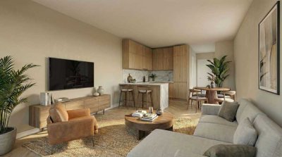 2-Zimmer-Wohnung im 2. OG – energieeffizient nach QNG