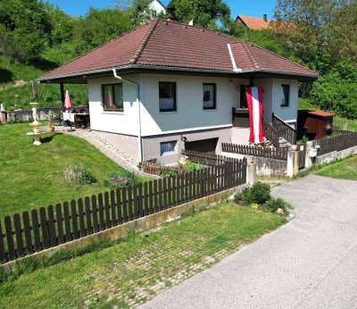 Modernes Einfamilienhaus mit Pool, Garage und großzügigem Garten
