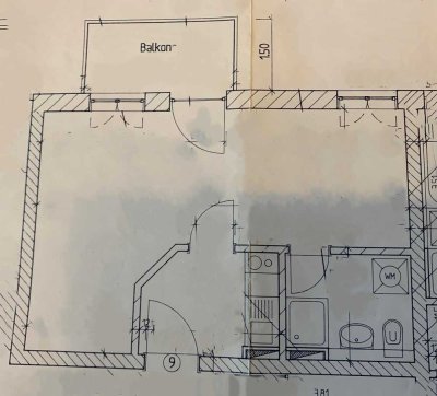 Exklusive, sanierte 1-Raum-Wohnung mit Balkon und EBK in Eching