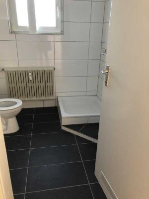 Renovierte Balkonwohnung mit modernem Duschbad