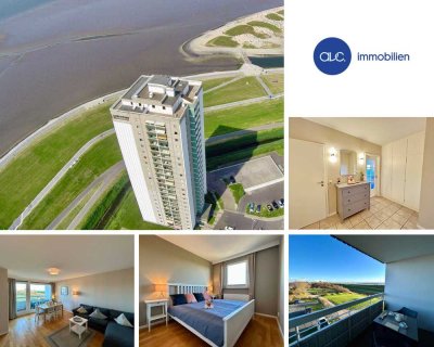 Erste Reihe, 3-Zimmer Whg. im Hochhaus mit Nordseeblick
