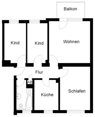 4-Zimmer-Wohnung in Langerfeld