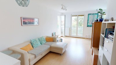 Helle 2-Zimmer-Wohnung mit Balkon &amp; TG-Platz