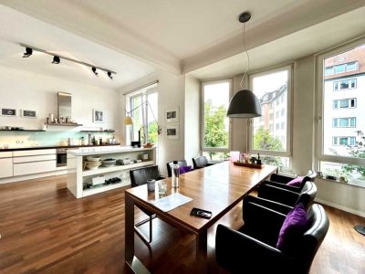 Seltene Gelegenh.: Altbau-ETW, 5 Zi., 157 m² Wfl., Balk., 3,80m Deckenh., 2 Bäder,, Lift, Ddf.-Zoo