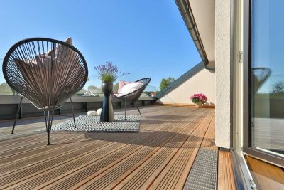 3 Zimmer-Dachgeschoss-Paradies "Great Dream"  mit Galerie, Kamin, Dachterrasse, Garage und STP