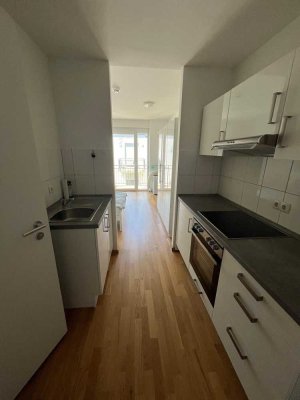 Exklusive 1-Zimmer-Wohnung teilmöbliert mit Einbauküche und Waschmaschine in Neubiberg