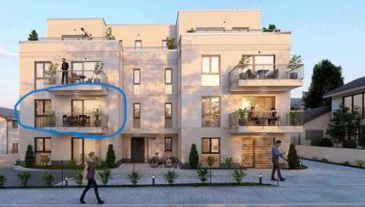 Tolle Singlewohnung (Erstbezug nach Fertigstellung) 2 Zi. mit Einbauküche + Balkon in zentraler Lage