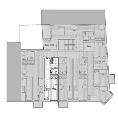 WE20 All-inclusive-Miete: exklusiver vollmöblierter Neubau, 1-Zi-Wohnung mit  Einbauküche