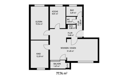 Attraktive 3,5 Zimmer Wohnung mit Balkon in Amberg