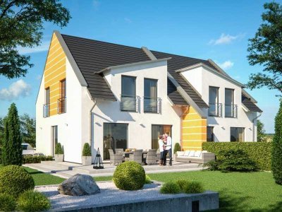 Neubauprojekt Nähe Bostalsee - modernes Doppelhaus von RENSCH HAUS