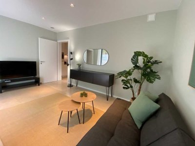 Vollmöbliert & inklusive Nebenkosten: Moderne 2-Zimmer-Terrassenwohnung in ruhiger Lage