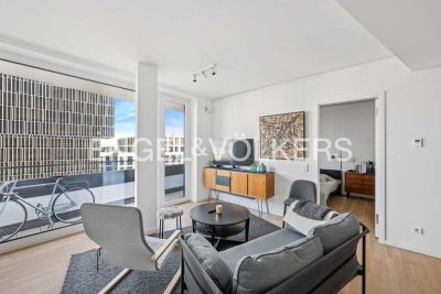 Eine Bühne für Skyline und Europagarten: Zwei-Zimmer-Wohnung im Praedium