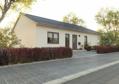 Modern, massiv, flexibel - der Bungalow für jedes Alter in Abtsdorf / Preis inkl. Grundstück