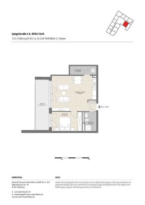 geräumige 2-Zi.-Wohnung mit großem Balkon * EBK * Wohnanlage Baujahr 2022 * 66 m²