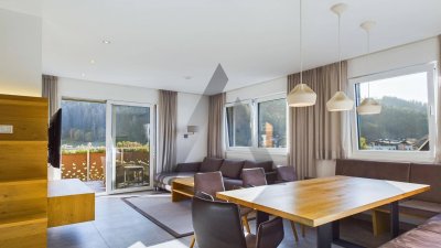 Neuwertige, helle und möblierte Wohnung mit schönem Bergblick