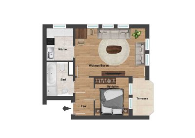 Für später gut vorbereitet: seniorengerechte EG-Wohnung
