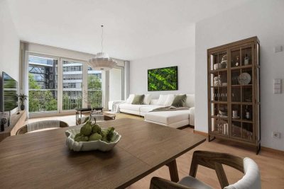 Ruhig & barrierefrei Wohnen am Westfriedhof: 2,5-Zimmer-Wohnung mit Süd-Balkon