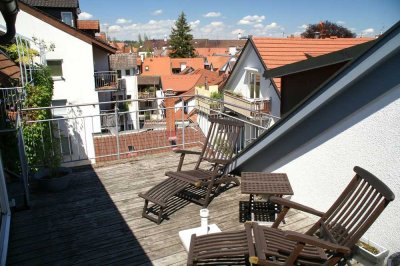 Möblierte 2-Zimmer-Maisonette-Whg. mit Terrasse in Konstanzer Altstadt