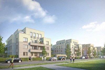 Modern, urban und dennoch im Grünen: Schöne 3-Zimmer Wohnung mit Balkon
