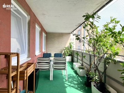 Ideal eingeteilte 3 Zimmer - großer Loggia-Garten