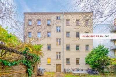 IMMOBERLIN.DE - Kleine Altbauwohnung in sonniger Ruhelage im Kaskelkiez