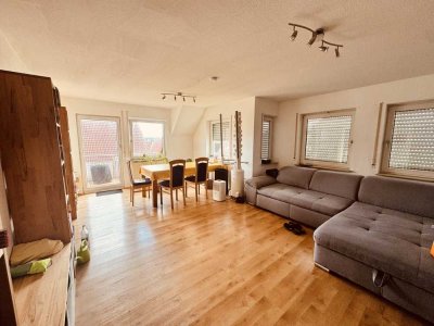Geschmackvolle, gepflegte 3,5-Raum-Maisonette-Wohnung mit Einbauküche in Jettingen